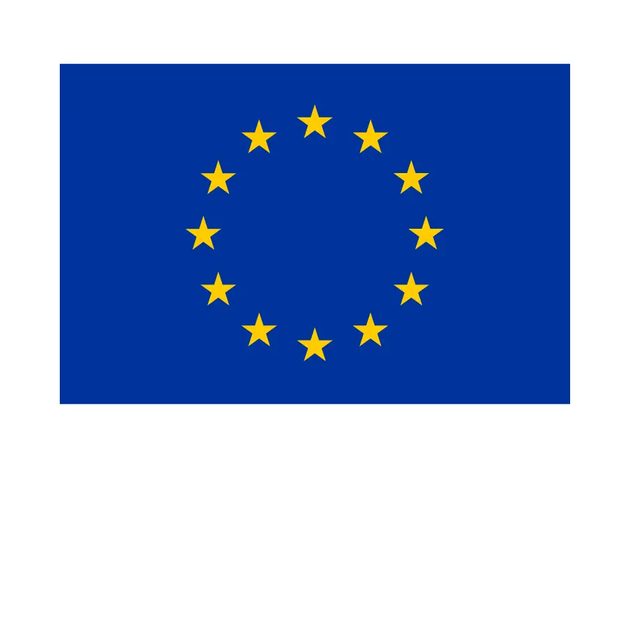 Logo de la Unión Europea con el texto indicando cofinanciación de proyectos.