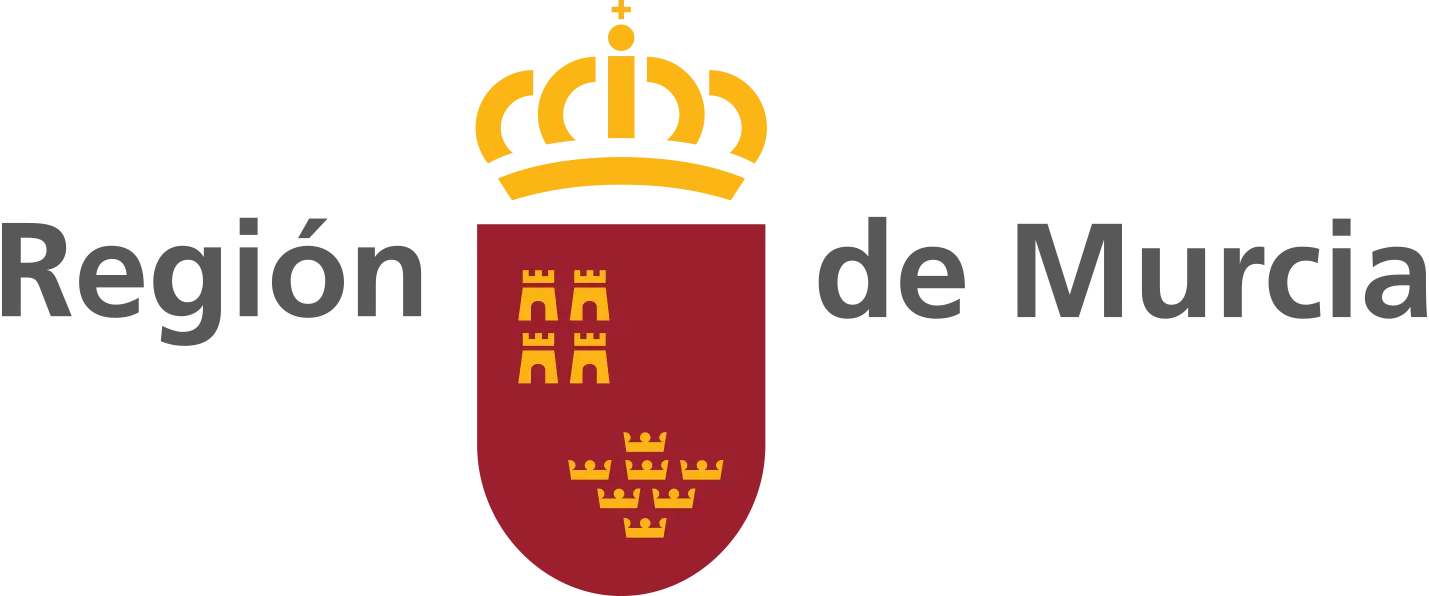 Logo de la Región de Murcia, con el escudo y la corona.